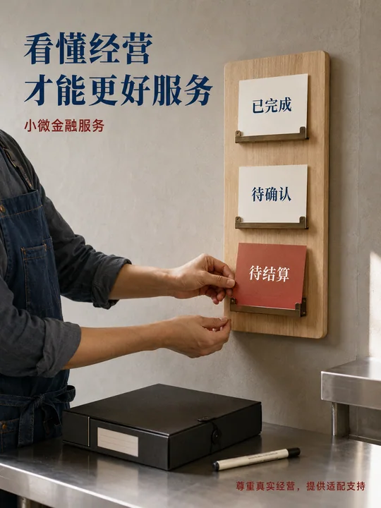 纪实视角下的小微企业金融服务海报