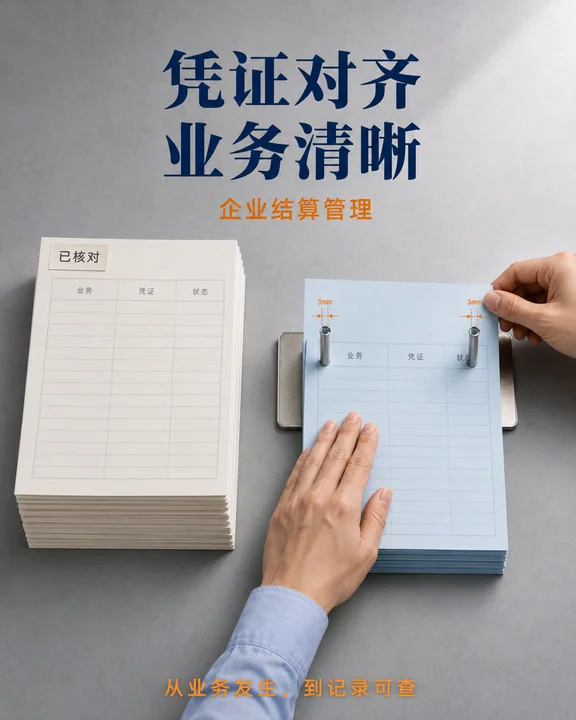 精准秩序感企业财务管理结算海报