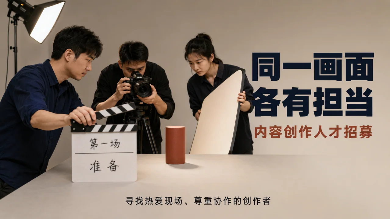 幕后纪实:内容创作团队合力瞬间招募海报