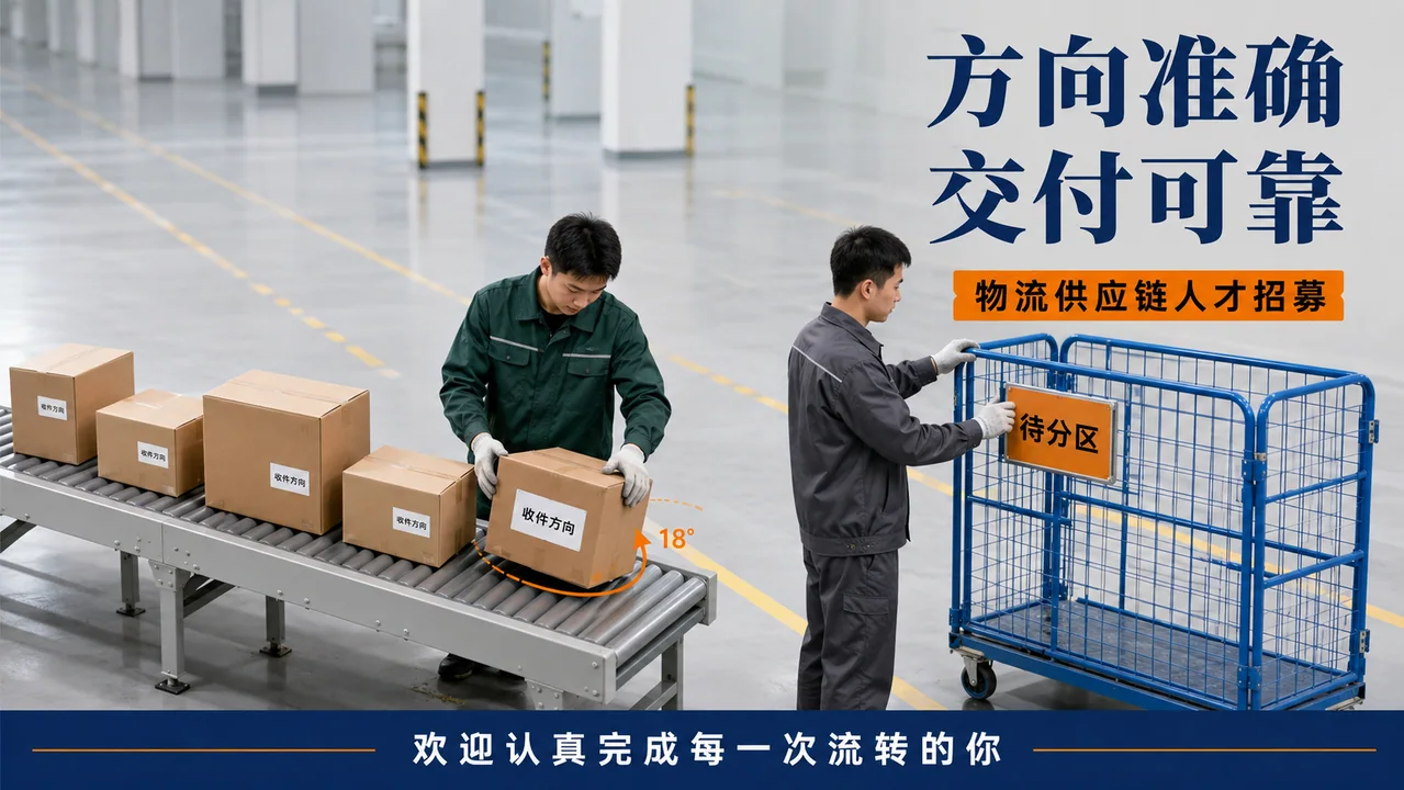 匠心流转：物流供应链人才招募海报