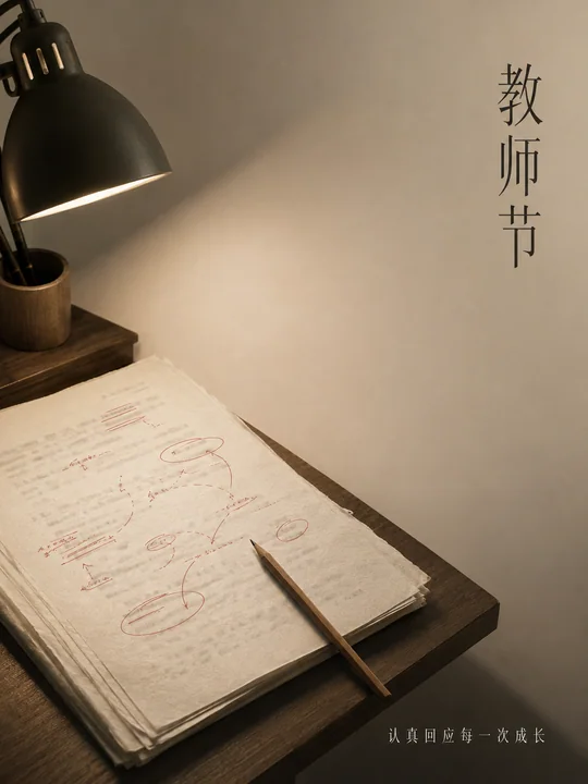 教师节静物摄影:认真回应每一次成长