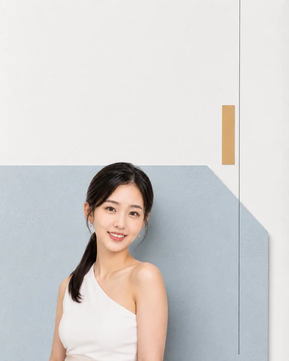 极简策展风当代艺术人像海报