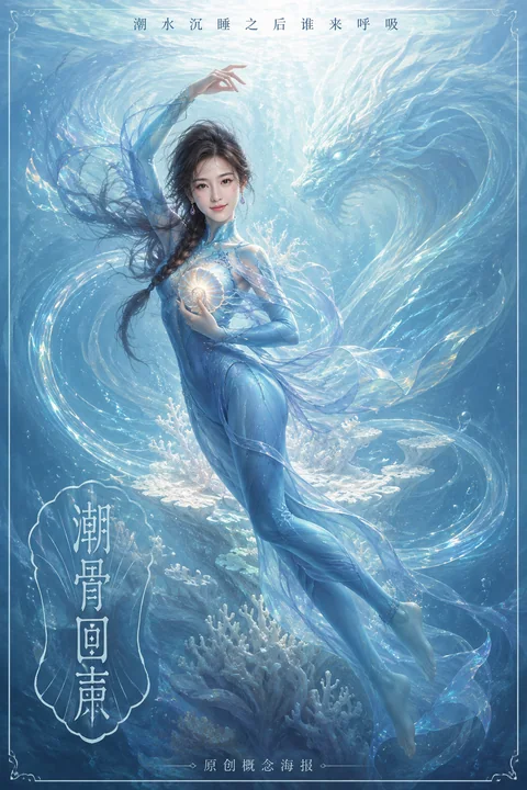 潮骨回声：东方深海幻想国漫海报