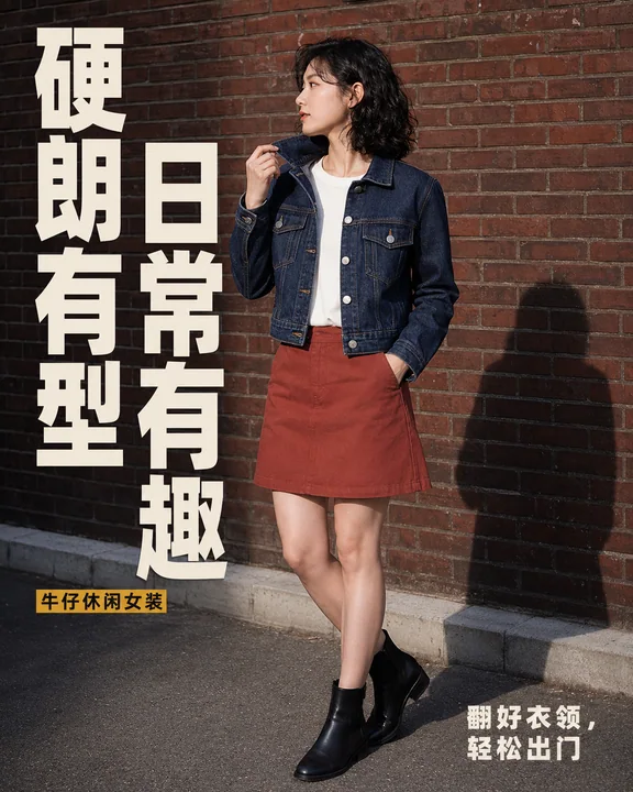 街头闪光:硬朗单宁的日常瞬间
