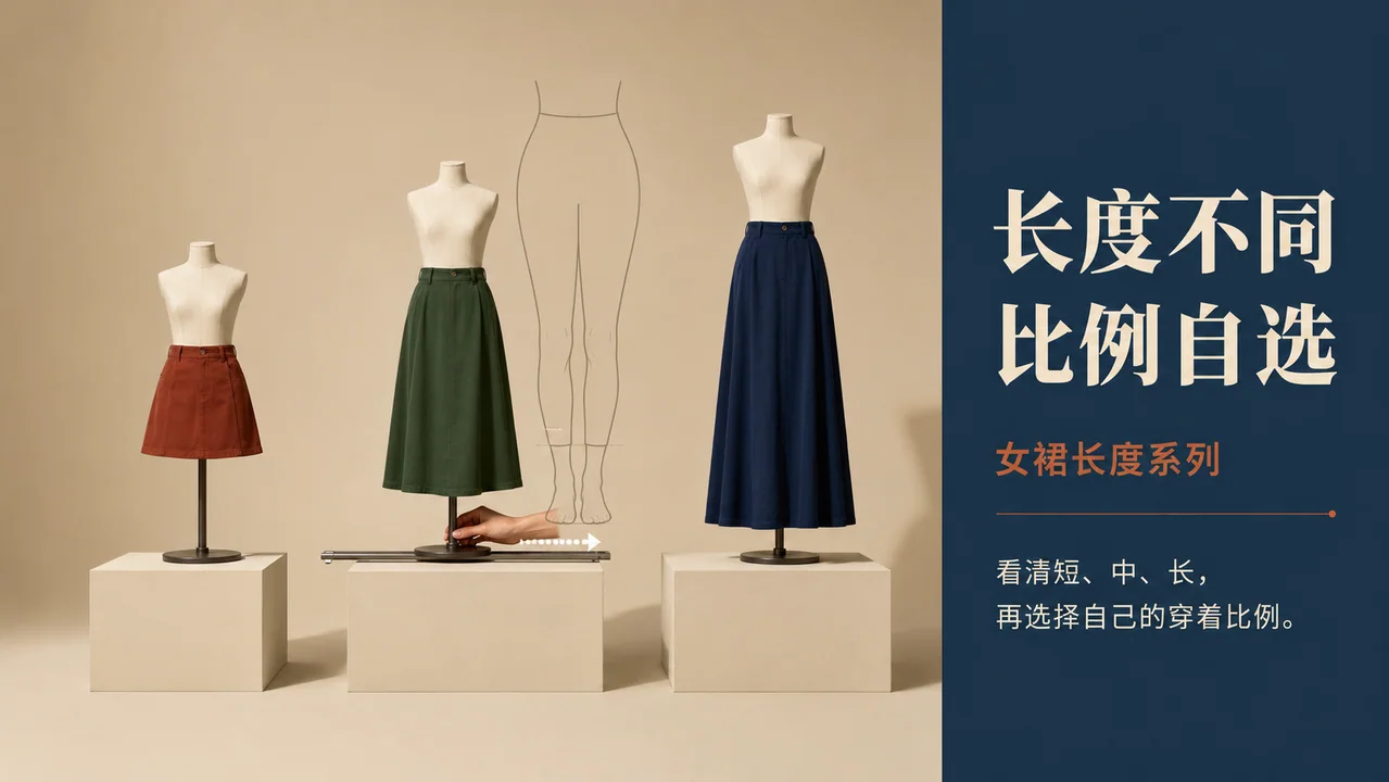 裙装比例实验室：三维零售海报设计