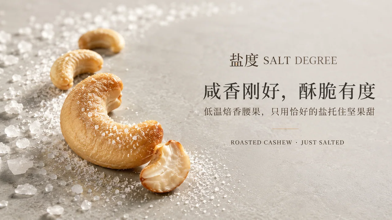 盐焗腰果品牌官网首屏级视觉大片
