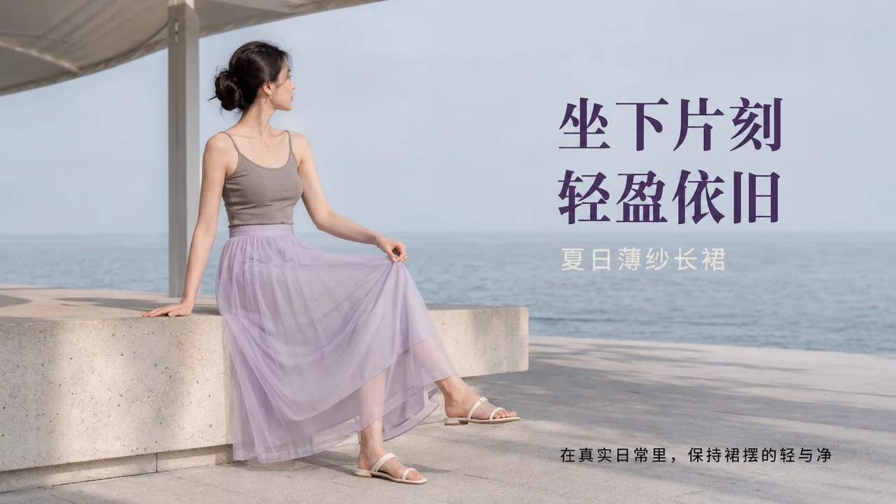 仲夏午后海滨静谧生活纪实人像
