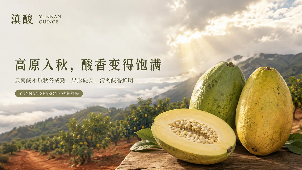 高原入秋酸香饱满，云南酸木瓜品牌视觉大片