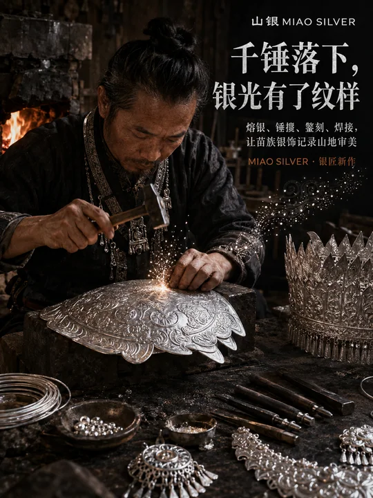 苗银匠心：千锤落下银光显影