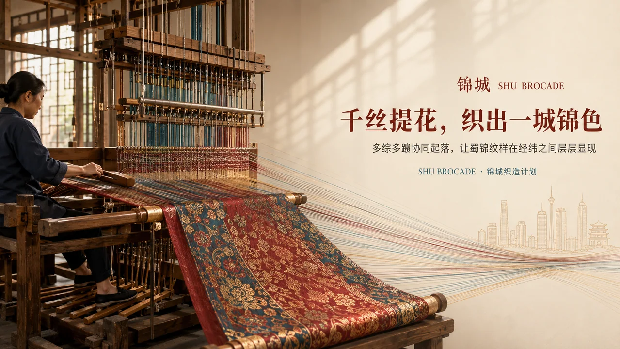 蜀锦织机美学：千丝提花织就锦绣之城