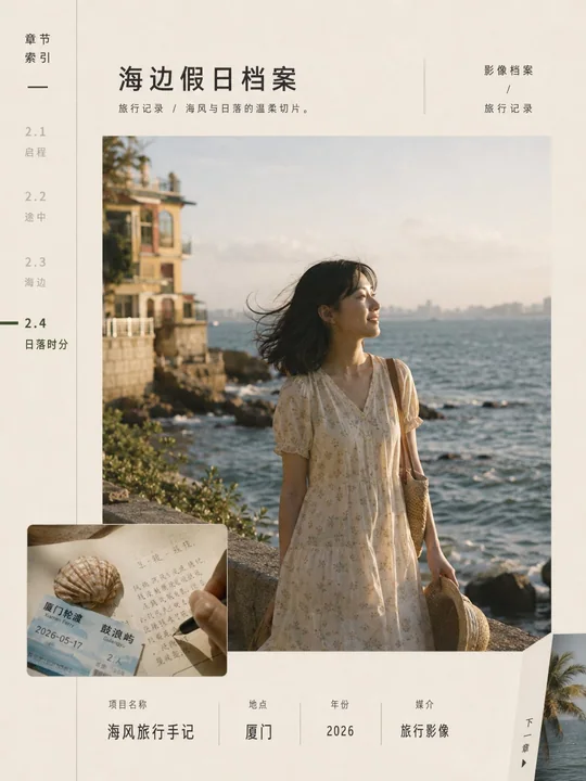 章节式影像档案编辑海报