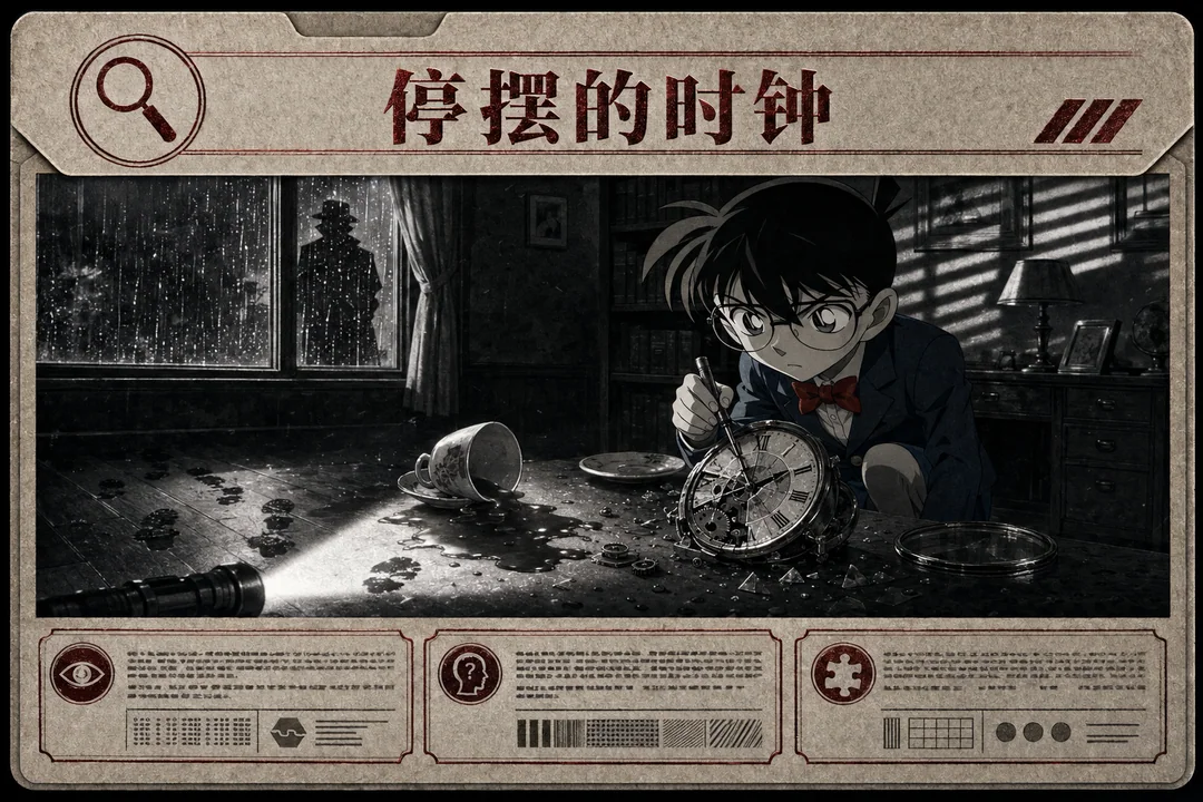 柯南桌游线索卡：停摆的时钟铭刻