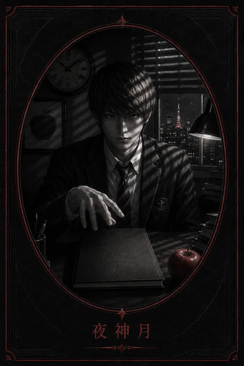 《死亡笔记》夜神月 暗影正义 悬疑收藏卡