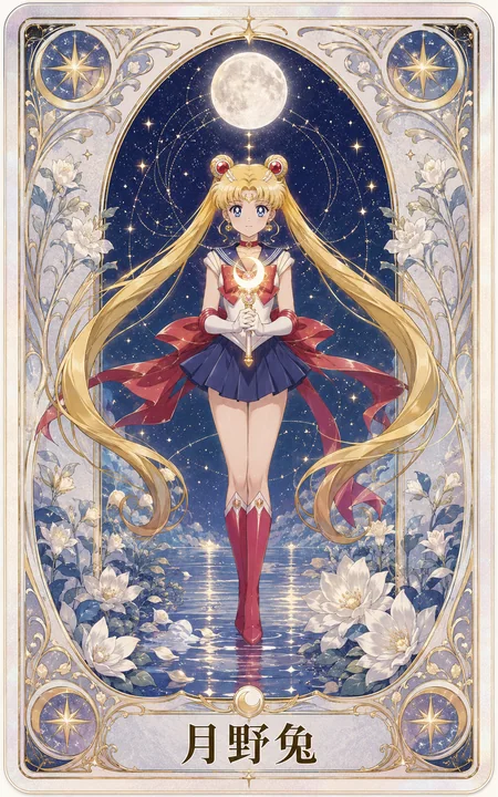 月下星辉月野兔新艺术塔罗收藏卡