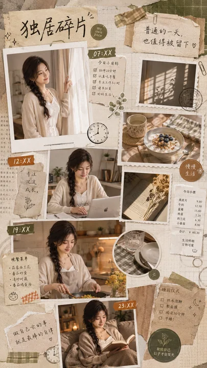 独居碎片生活手账:记录平凡日子的诗意