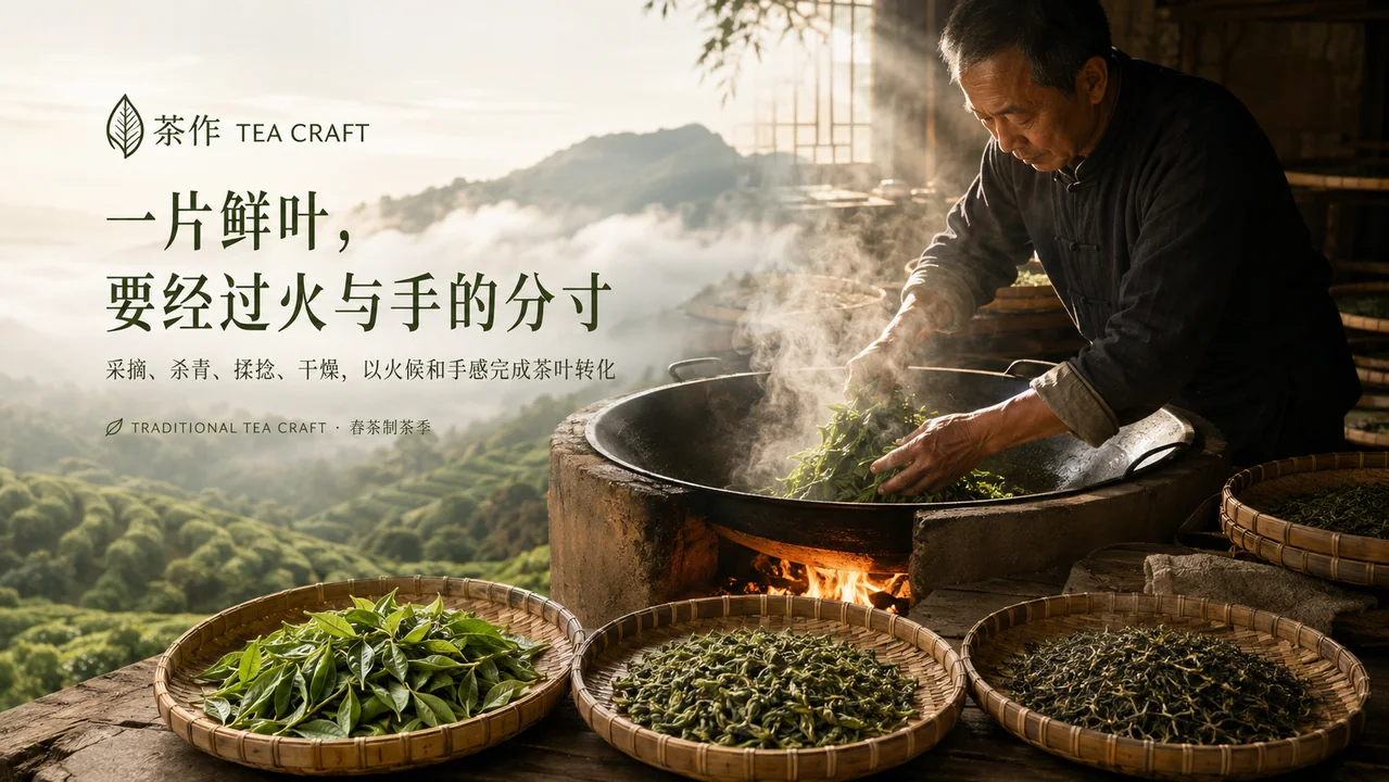 匠心火候：传统绿茶手工制茶技艺视觉大片