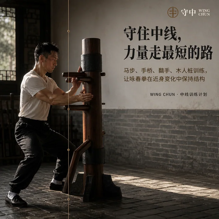守中咏春：中线训练计划品牌主视觉