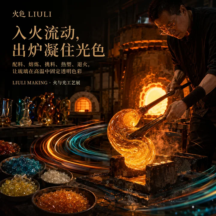 火色琉璃:入火流动出炉凝光的匠心之作