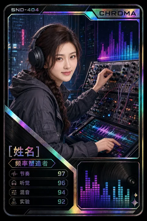赛博朋克频率塑造者限定收藏卡