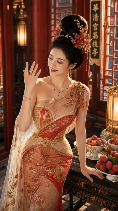 大唐红妆:杨玉环与盛世荔枝的绮梦