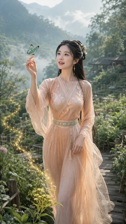 唐风仙韵：百草谷中引路灵蝶仙子