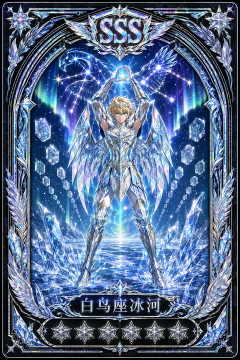 圣斗士星矢SSS收藏卡:白鸟座神圣衣冰河