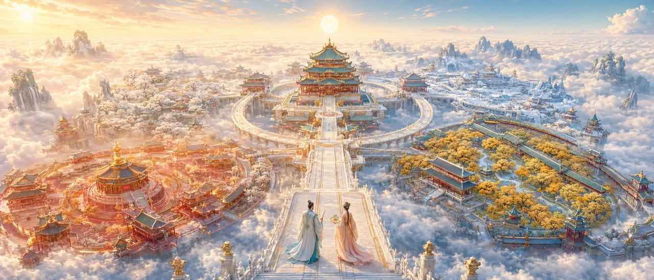 Le Palais céleste des Quatre Saisons : la rotation du ciel et de la terre, un spectacle grandiose de la mythologie orientale
