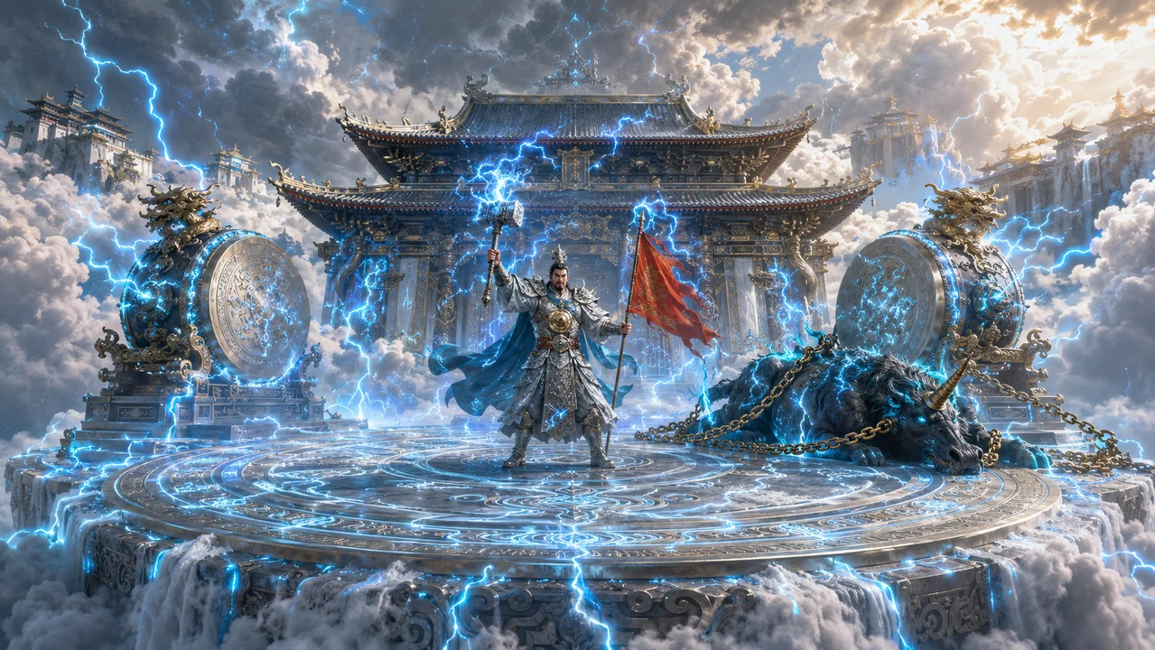 雷部云台镇霆威严天宫胜景