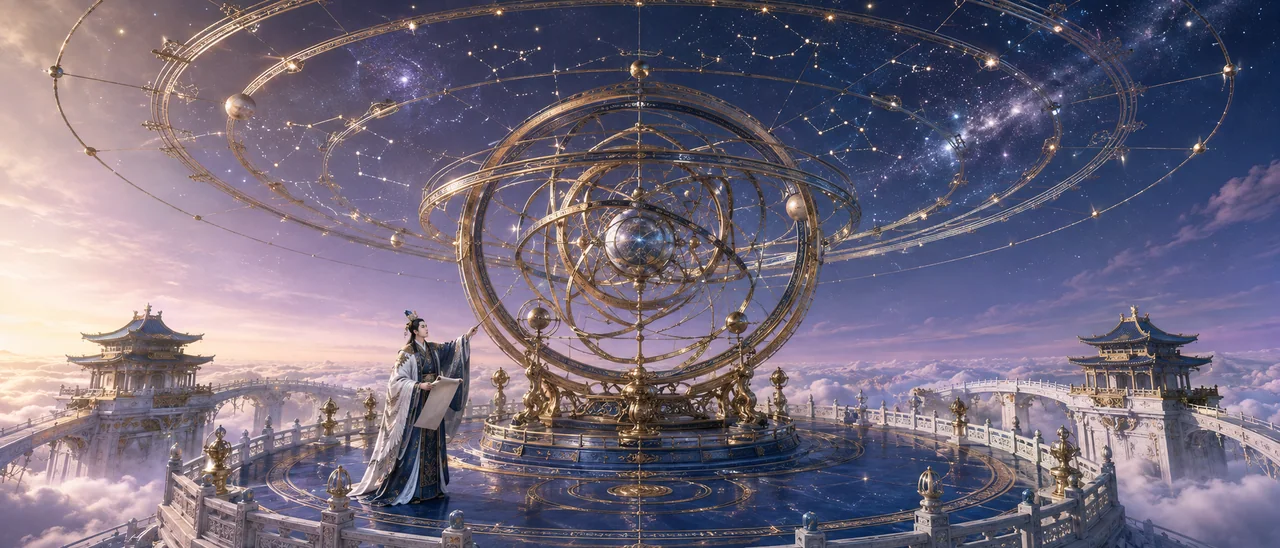 东方星宿台观天轨：北辰星君仰望浩瀚寰宇