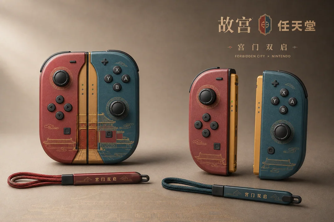 故宮×ニンテンドー コラボモデル 宮門二重開き Joy-Con ハンドル