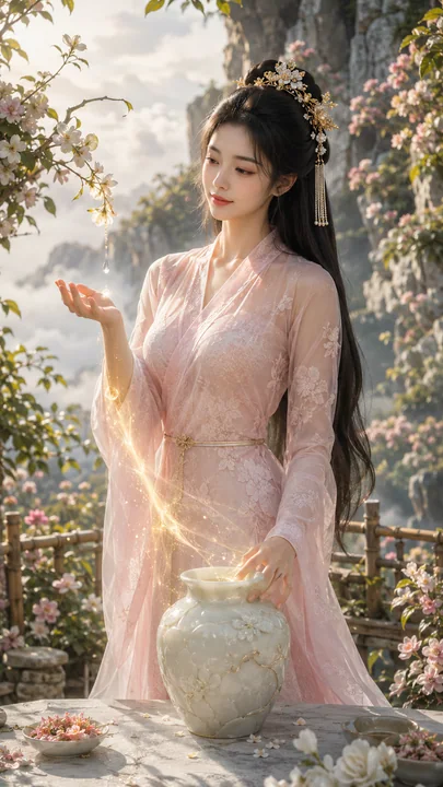 琼露宫花酿师:唐风仙侠清雅少女