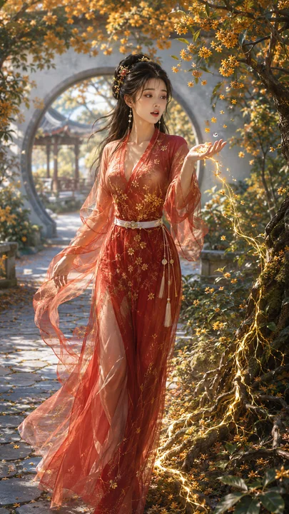 丹桂谷里的灵医：唐风幻想少女画卷