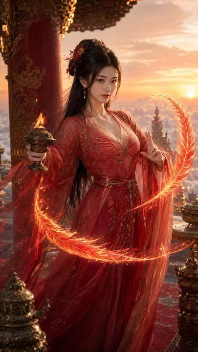 盛唐幻梦：朱雀宫司火圣女赤霞写真