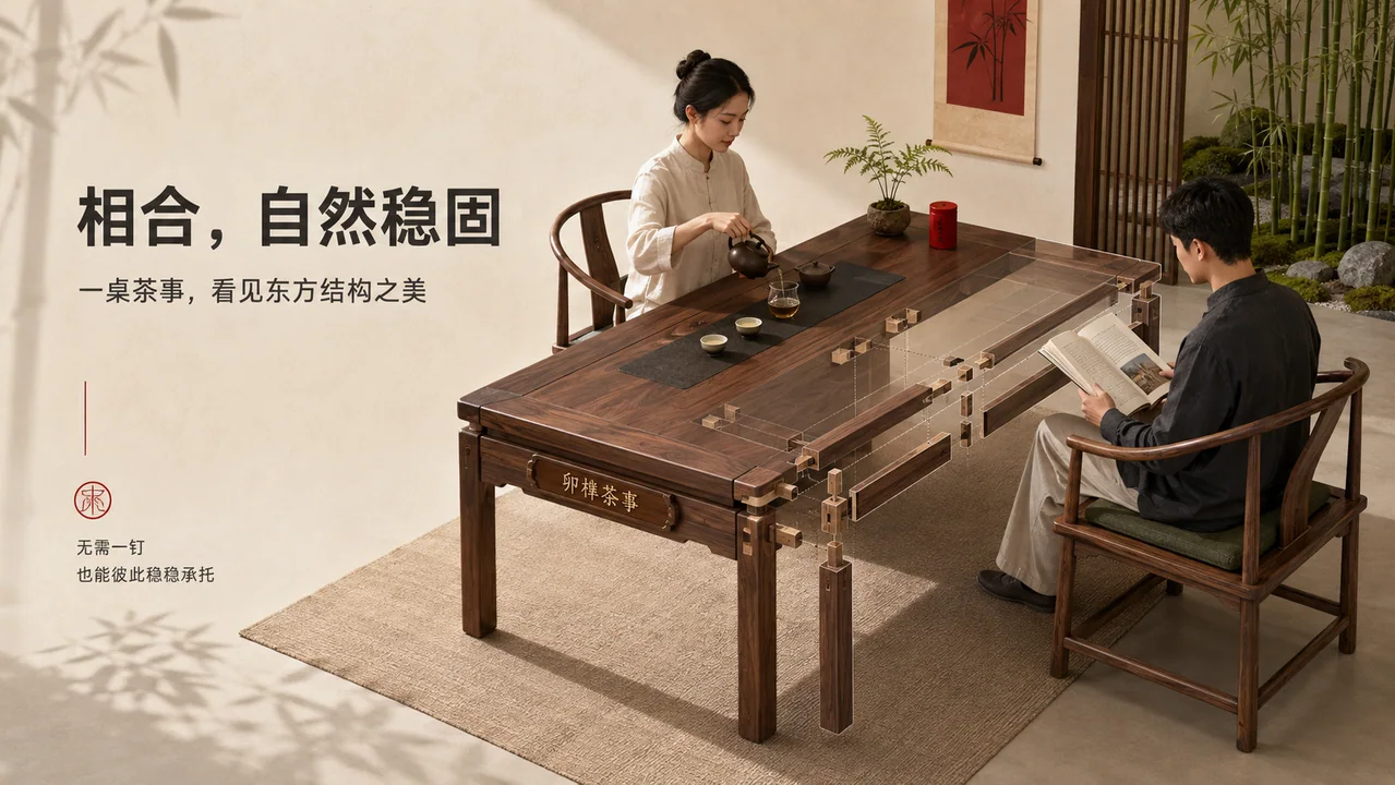 榫卯之美：新中式茶空间设计图解