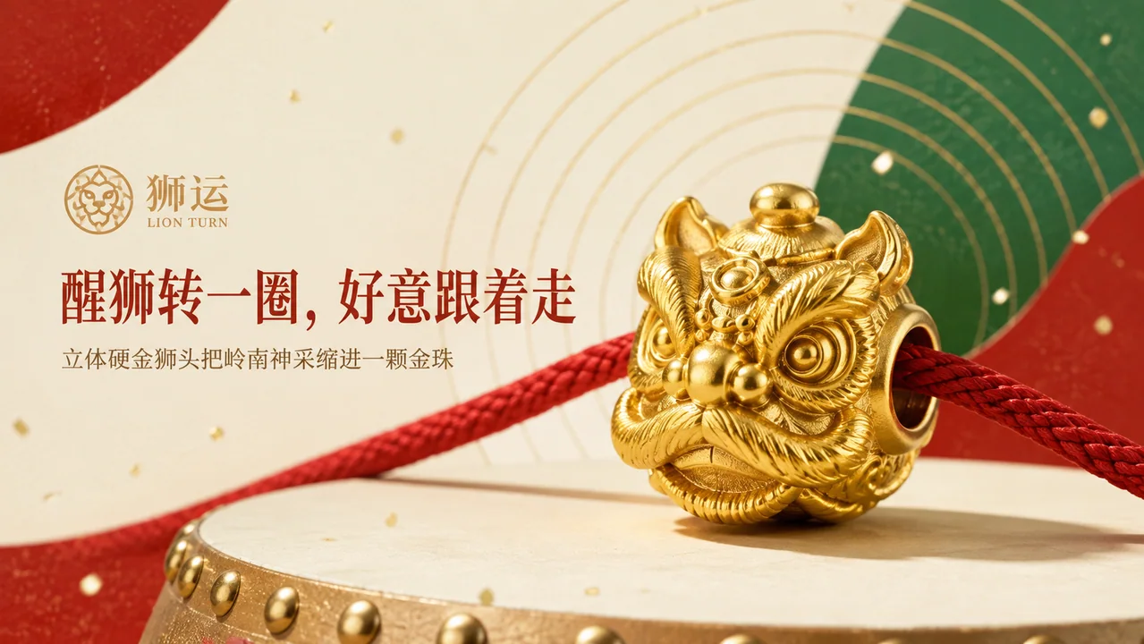 醒狮转运金珠:岭南风尚与潮玩美学的商业大片