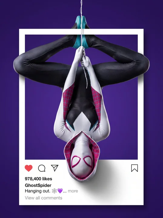 3D破框Instagram时尚人像