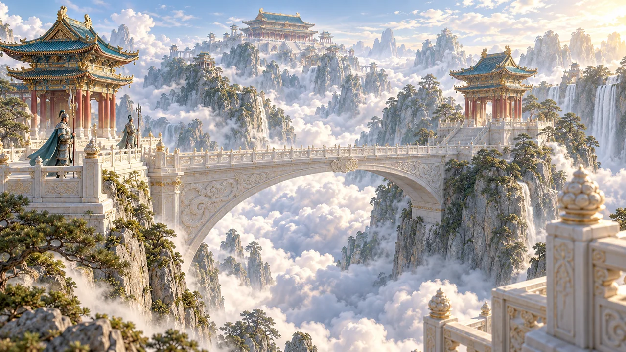 双峰天关：凌空一桥镇仙山