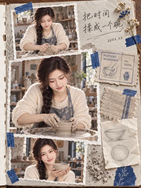 匠心时光：陶艺手作体验创意剪贴日记