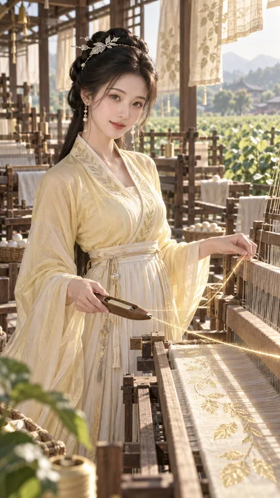 桑雲霊糸司織：盛唐幻想織女の朝の雅韻