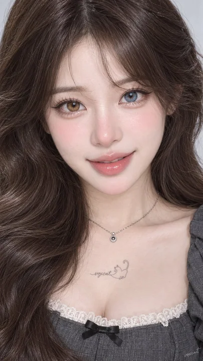 异瞳纯欲玩偶感东方少女特写