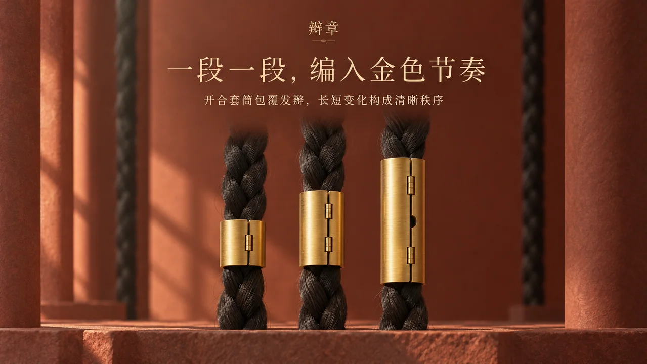 辫章品牌官网KV：一段一段编入金色节奏