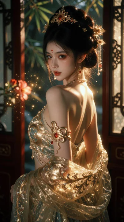 鎏金余晖：大唐宫廷美学下的惊鸿回眸