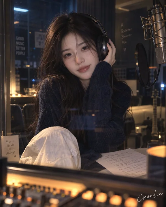 全画幅低照度韩系录音棚女友写真