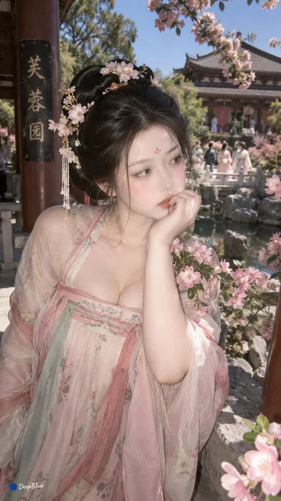 互动式古代美人捏人游戏提示词