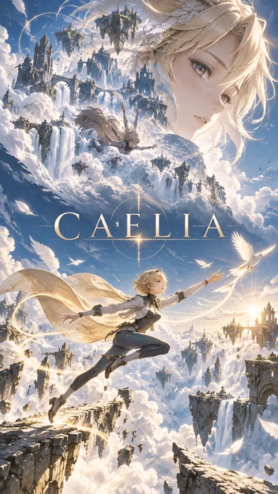 天空失重少女CAELIA幻想冒险海报