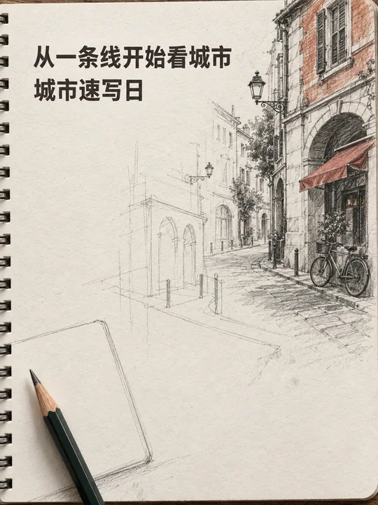 笔尖下的城市：从零开始的街头速写日