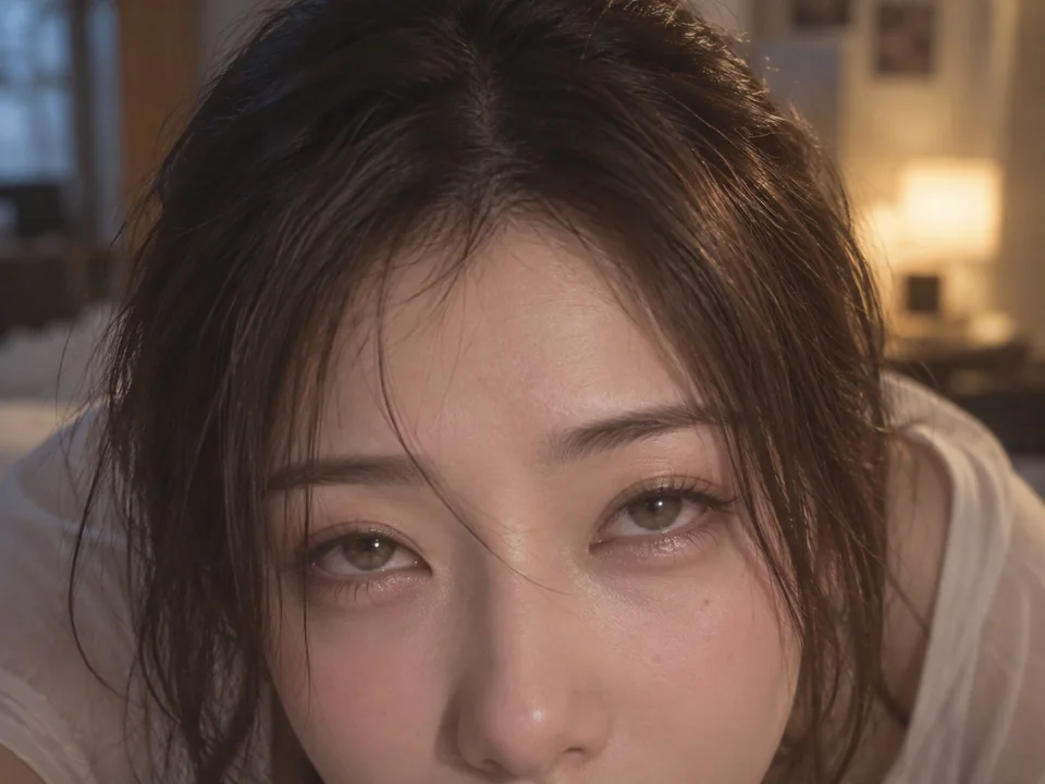 东亚女孩电影片段视角弯腰低头