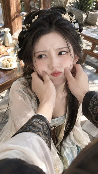 宋式美学娇嗔神态抓拍