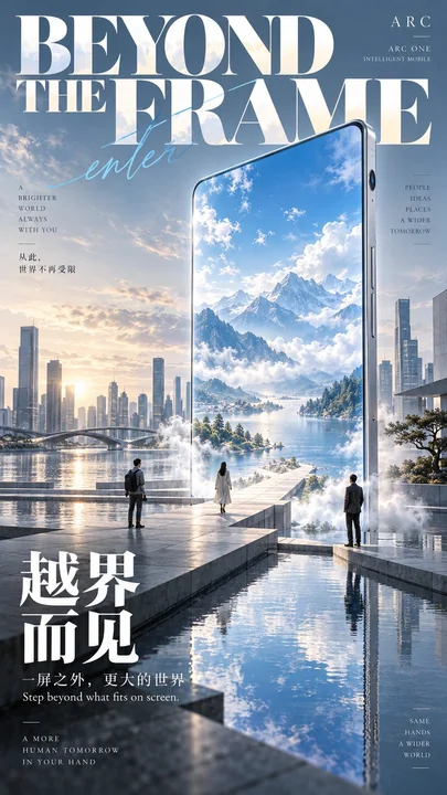 高端商业建筑化品牌海报提示词
