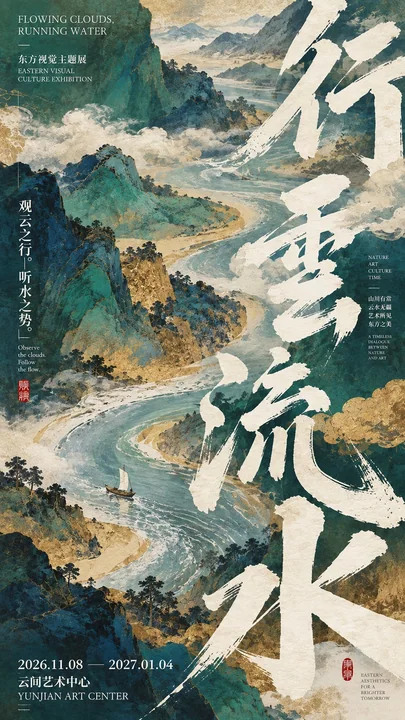 东方当代文化系列海报设计提示词